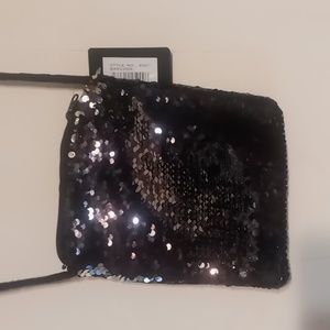Reversible Sequin  cross body bag Sequins have two colors